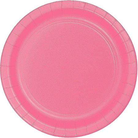 Touch Of Color 7" Candy Pink Dessert Plates 240 PK 793042B